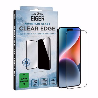 Picture of Eiger Eiger Mountain Glass CLEAR EDGE Screen Protector GRS for iPhone 16/ 15/ 14 Pro