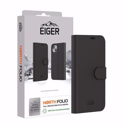 Picture of Eiger Eiger North Folio Case for Apple iPhone 16e in Black
